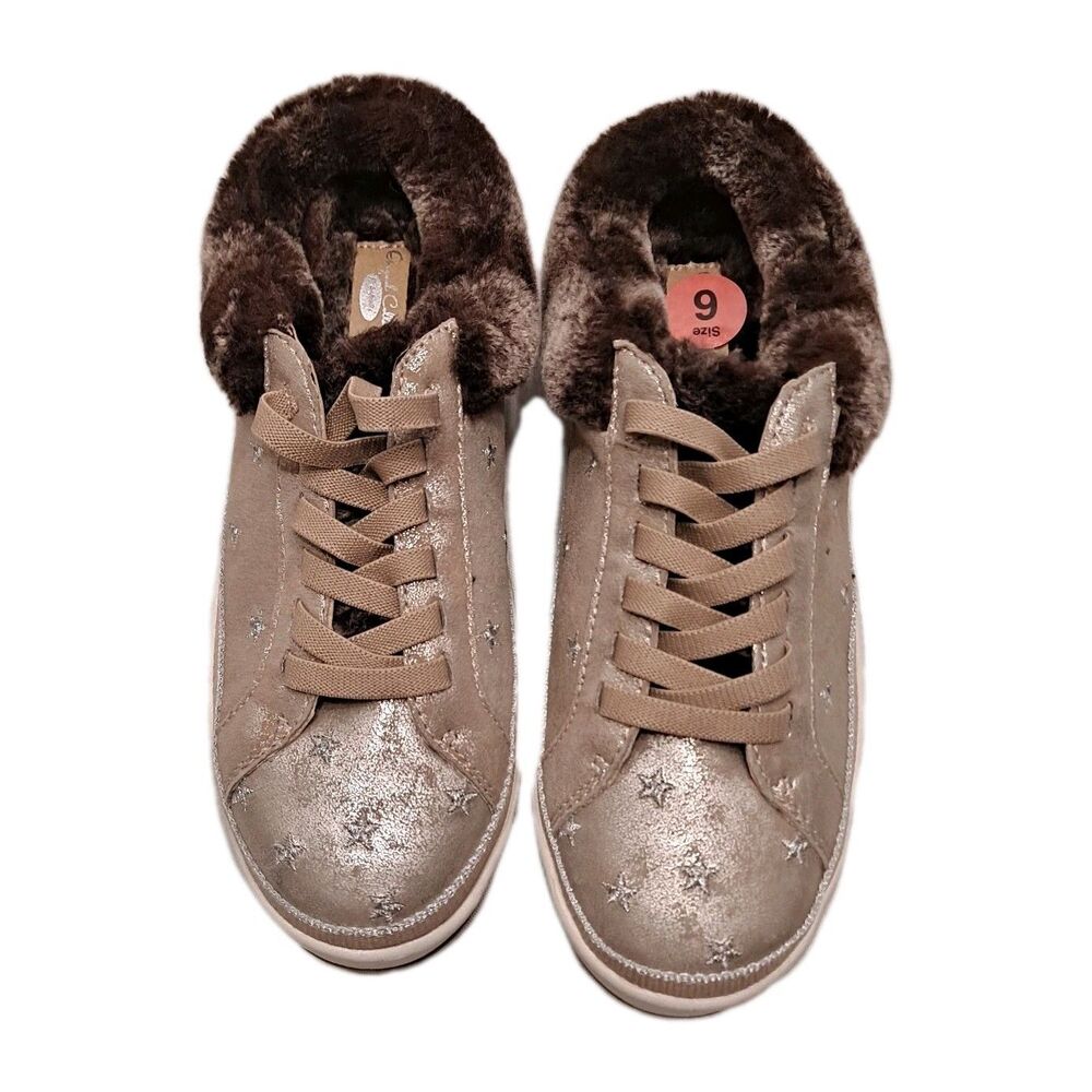 Dr. Scholl’s Women's Mellow Mule Sneakers Size 6 Faux Fur Lined Clogs